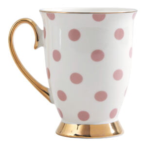 Posliinimuki, vaaleanpunaiset pilkut