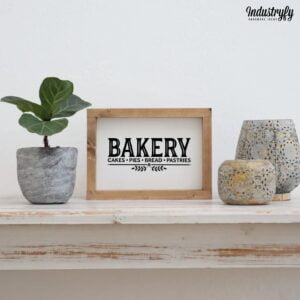 Kyltti, puukehys, Bakery