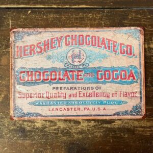 Peltikyltti vintage, Chocolate and Cocoa 25x20 cm